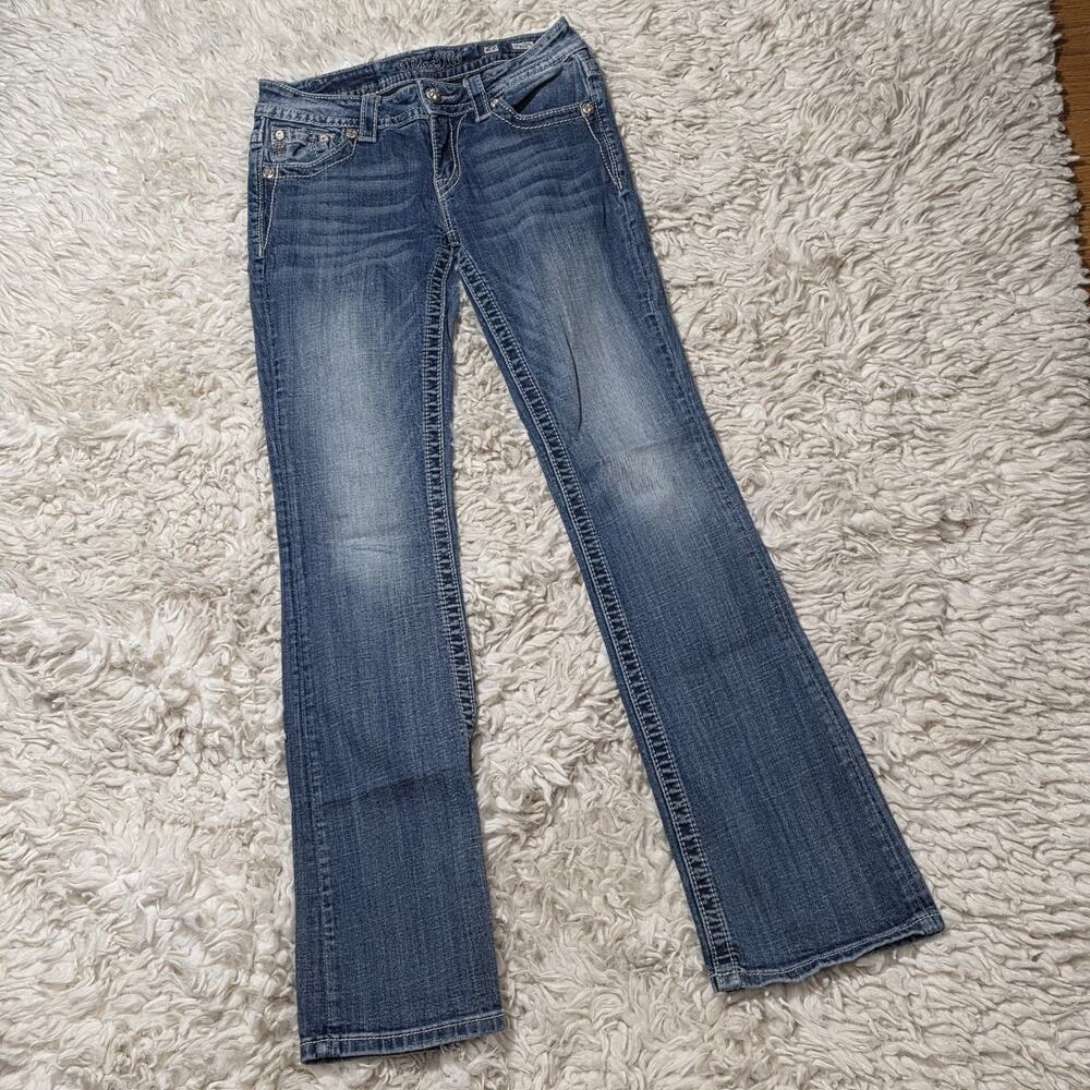 Miss Me Jeans Womens Relaxed Bootcut Jeans Size 27 XP7048B